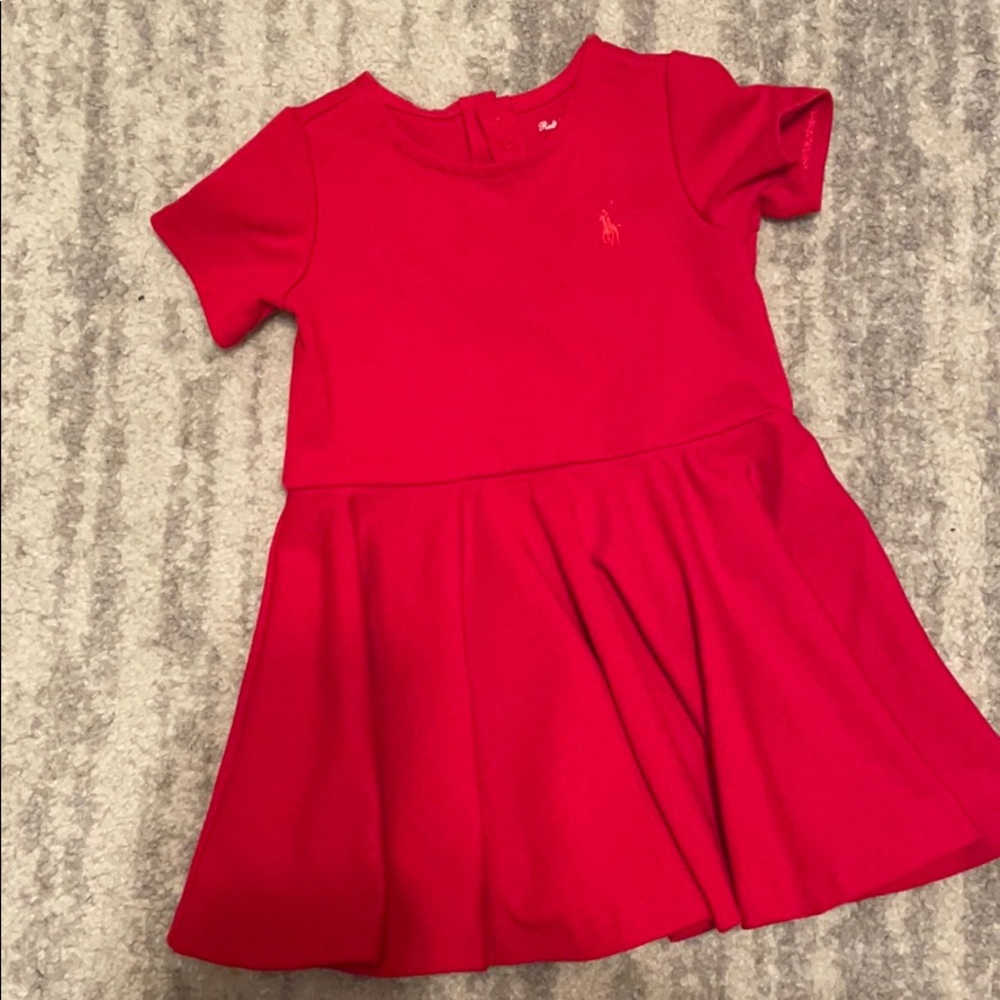 Vibrant red Ralph Lauren dress